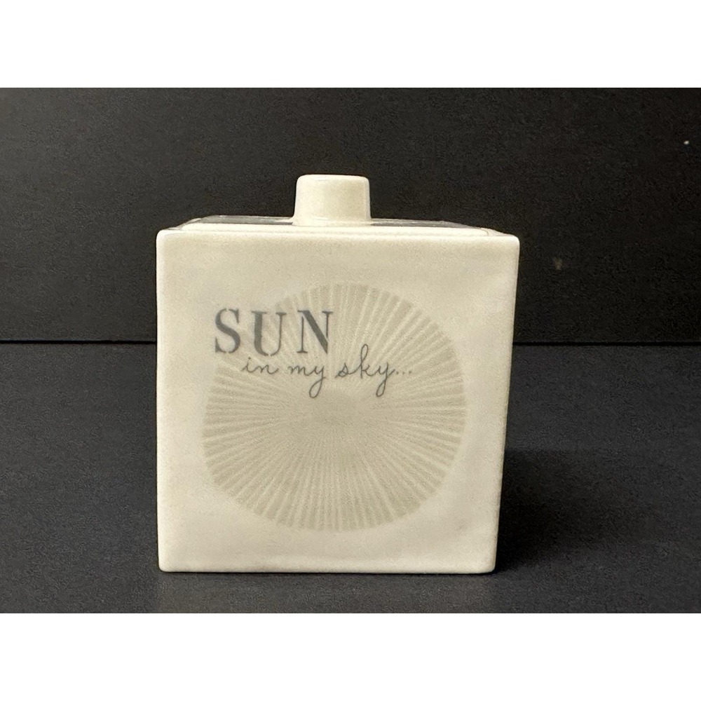 Hallmark Trinket Box Sun Moon Light Love Square Ivory Gray Rick Cusick Celestial
